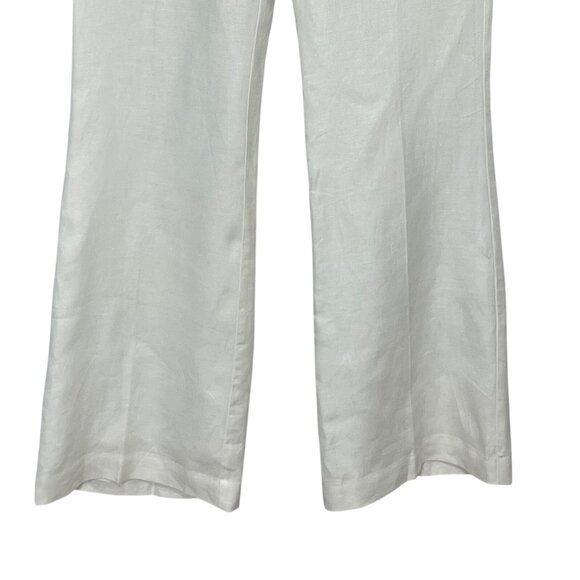 Worthington Linen Pants Trousers Womens 12T Tall White Wide-Leg - Picture 4 of 12